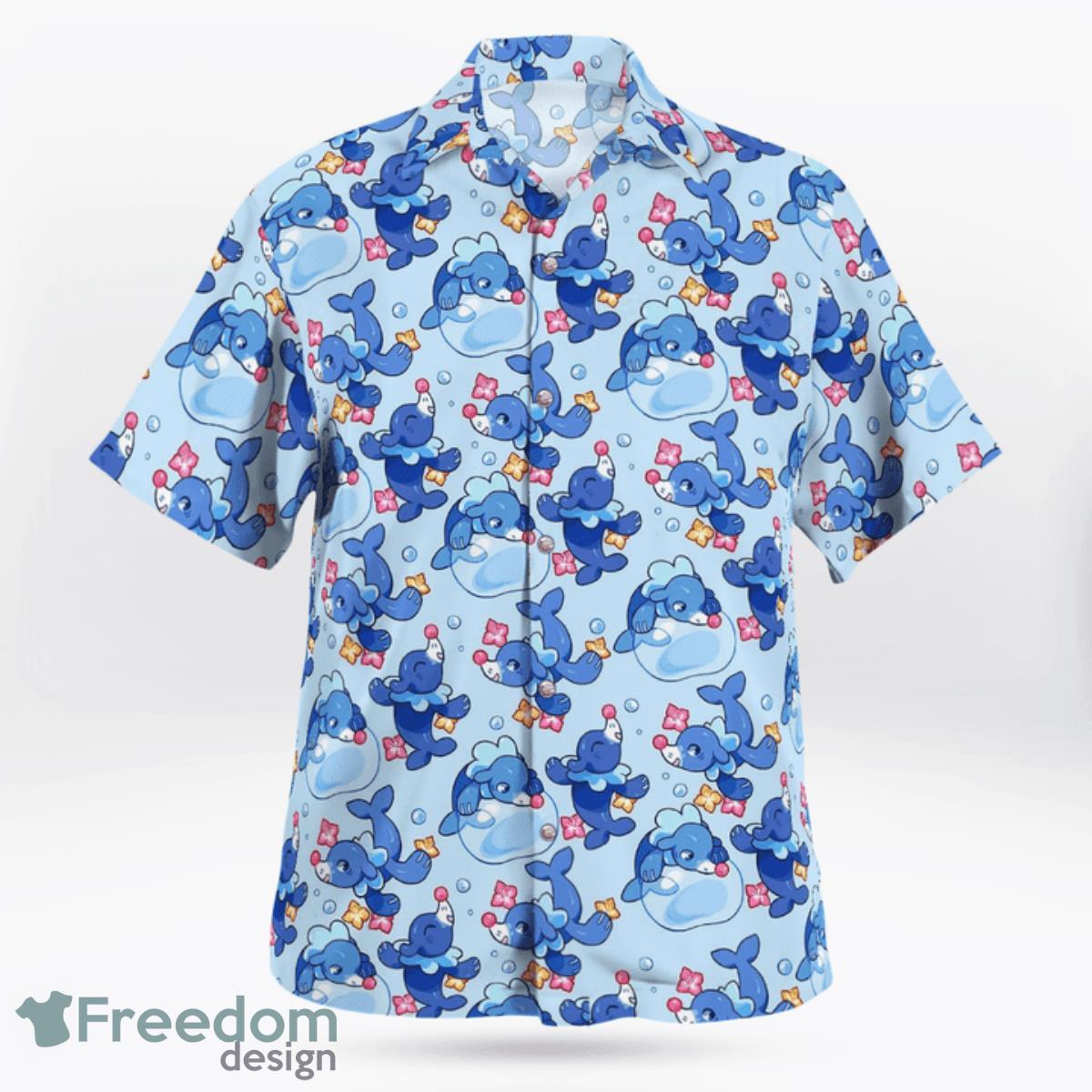 Ashimari Pokemon Cute Hawaiian Shirt And Short For Fans Product Photo 2