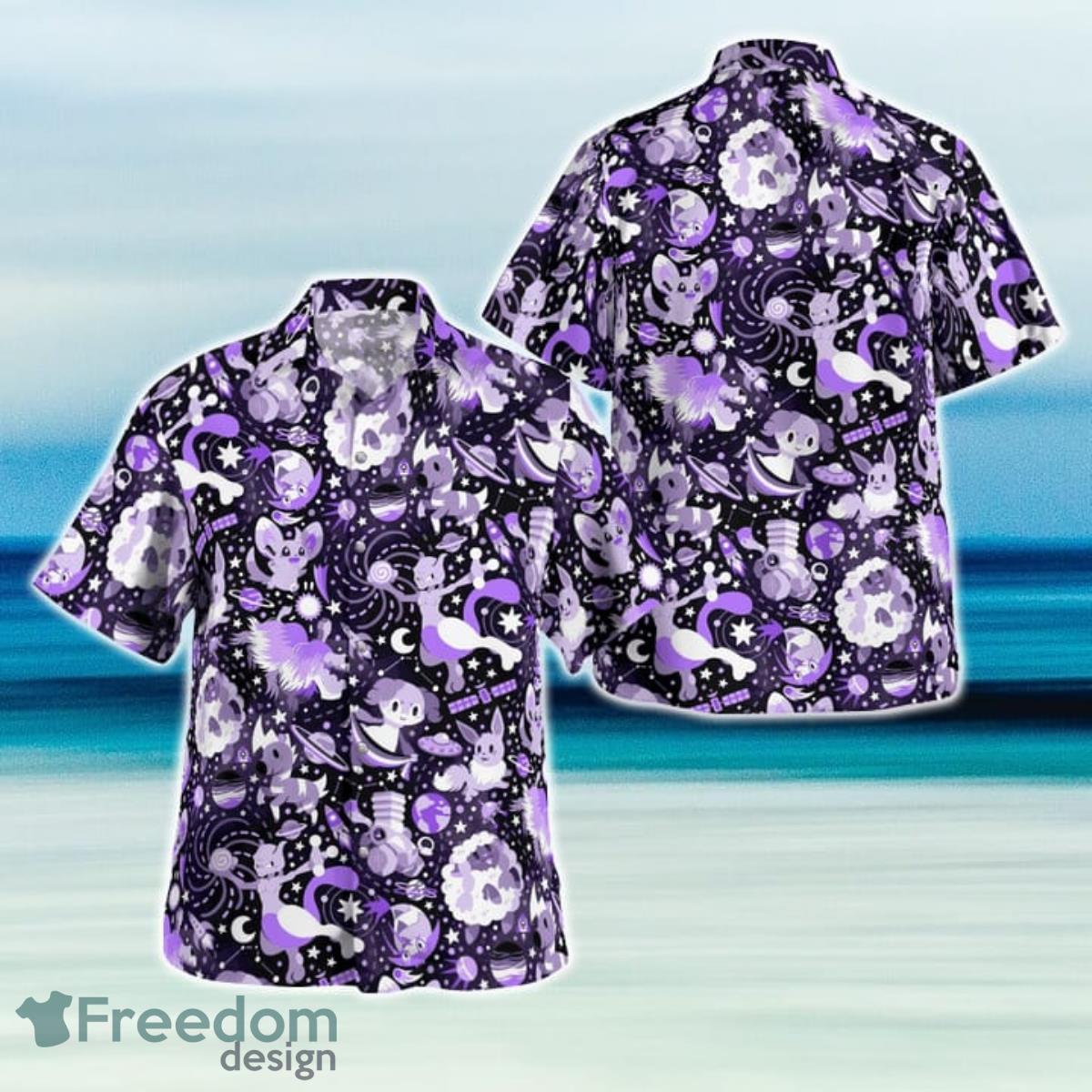 AStar Trekronomical Pokemon Hawaiian Shirt And Short For Fans Product Photo 1