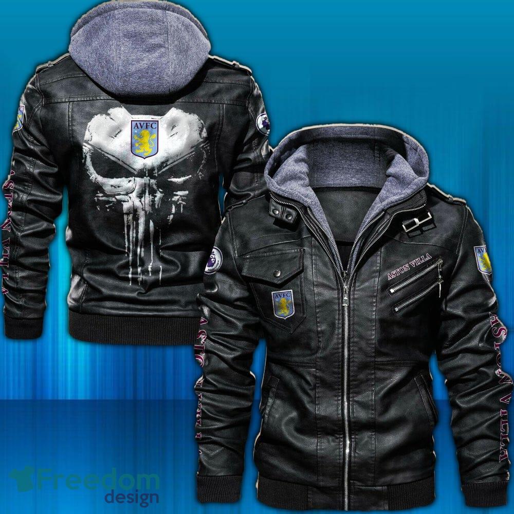 Aston Villa FC EPL 2D Leather Jacket Hat Design Gift For Men And Women - Aston Villa FC EPL_1 Aston Villa FC EPL 2D Leather Jacket Hat Design Gift For Men And Women - Aston Villa FC EPL_1