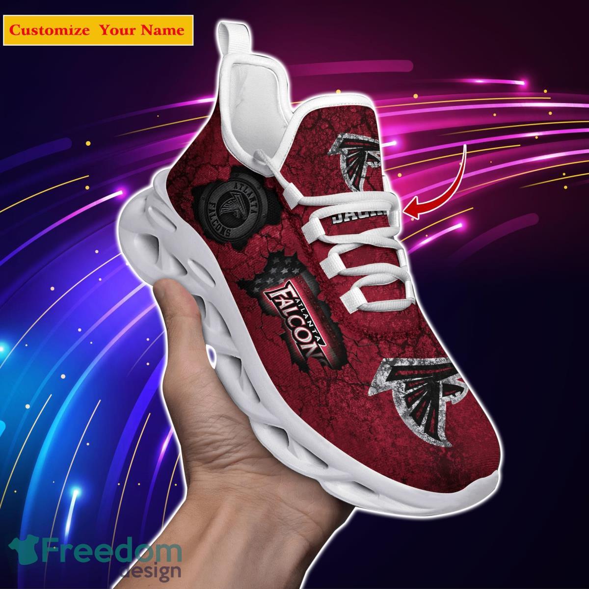 Atlanta Falcons NFL Custom Name Max Soul Shoes Great Gift For Men Women Fans Product Photo 1