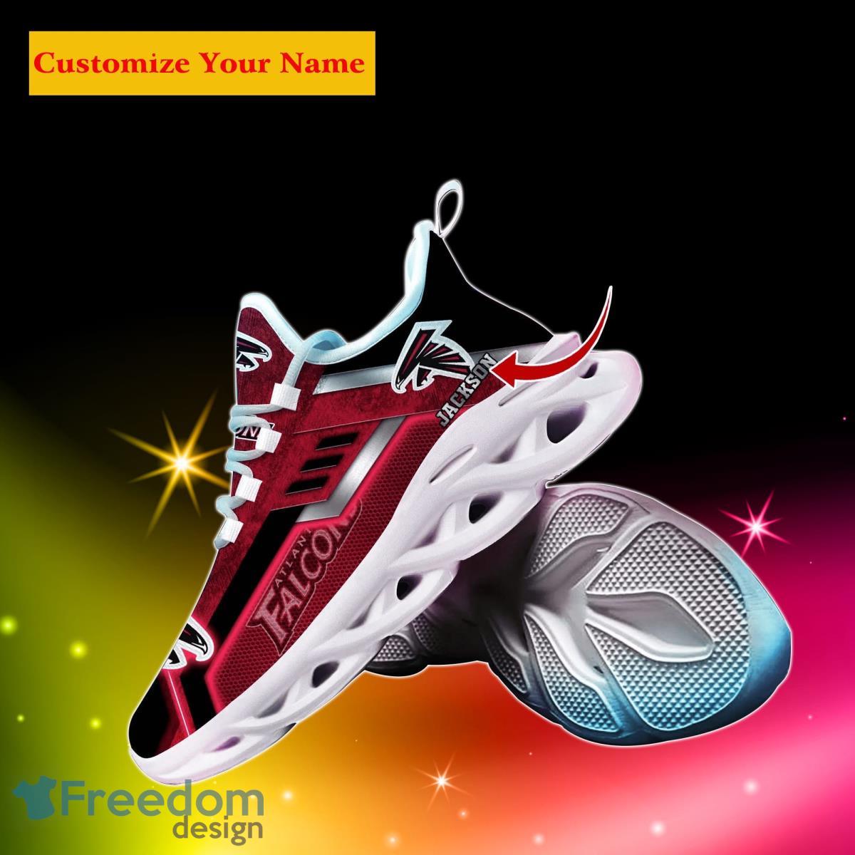 Atlanta Falcons NFL Custom Name Max Soul Shoes Impressive Gift For Men Women Fans Product Photo 2