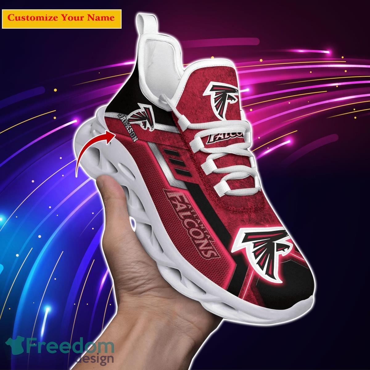 Atlanta Falcons NFL Custom Name Max Soul Shoes Impressive Gift For Men Women  Fans - Freedomdesign