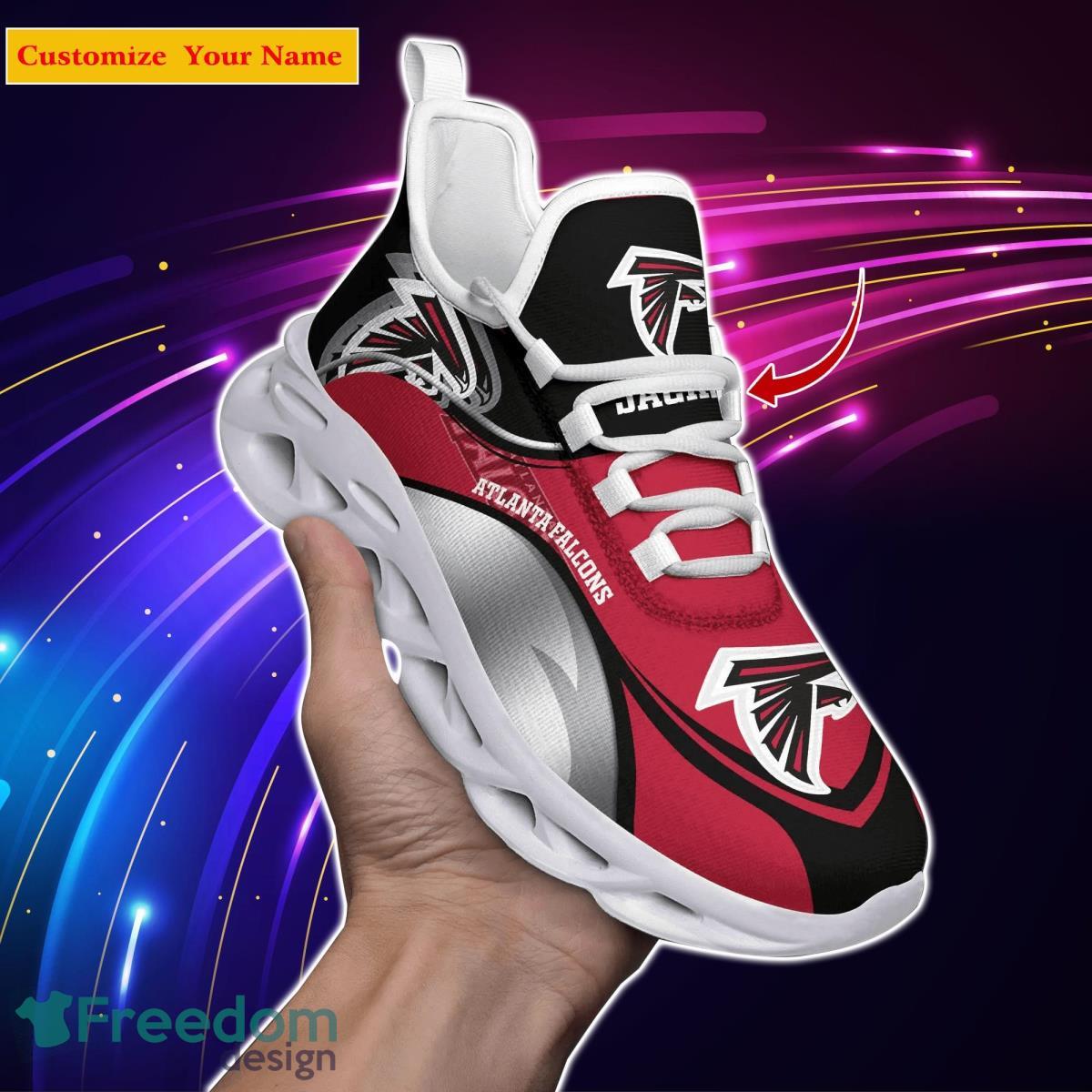 Atlanta Falcons NFL Custom Name Max Soul Shoes Unique Gift For Men Women Fans Product Photo 1