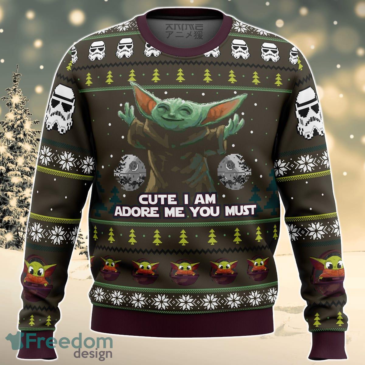 Baby Yoda Cute Mandalorion Star Wars Ugly Christmas Sweater For Men And Women Product Photo 1