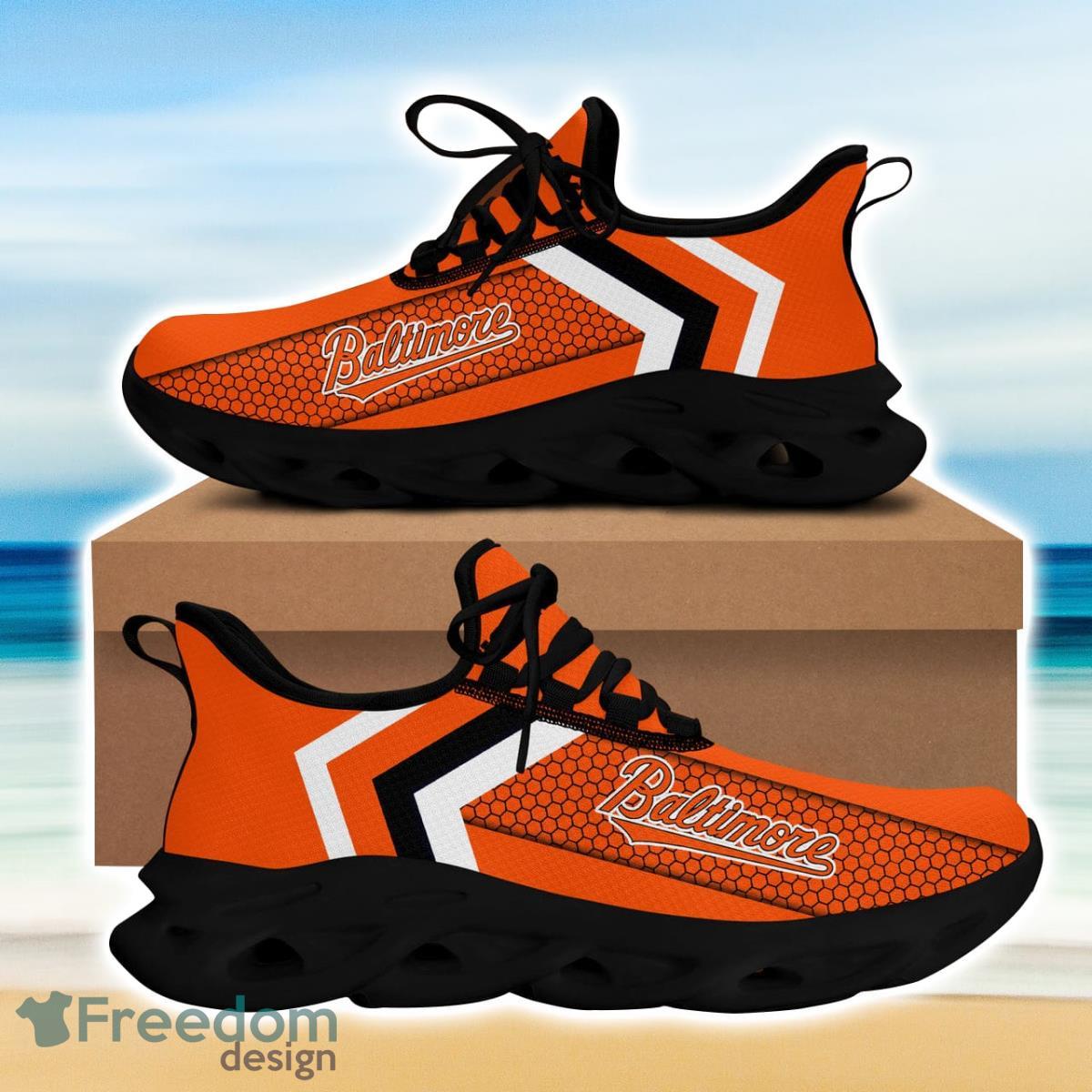 Baltimore Baseball Orioles Max Soul Sneakers Running Sport Shoes For Men Women Custom Name Product Photo 1