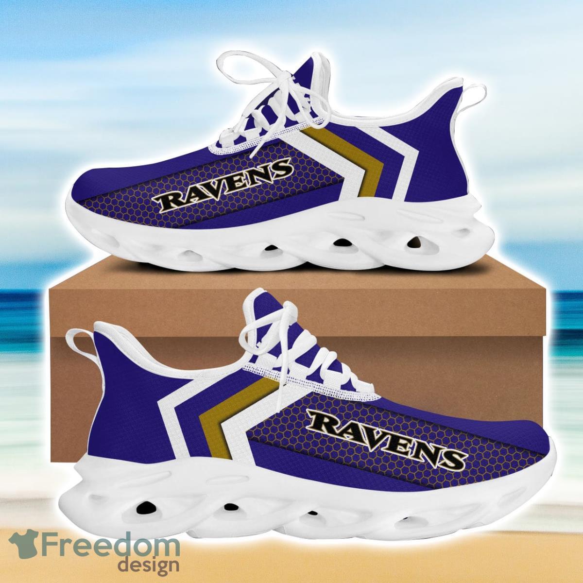 Baltimore Football Ravens Max Soul Sneakers Running Sport Shoes For Men Women Custom Name Product Photo 2