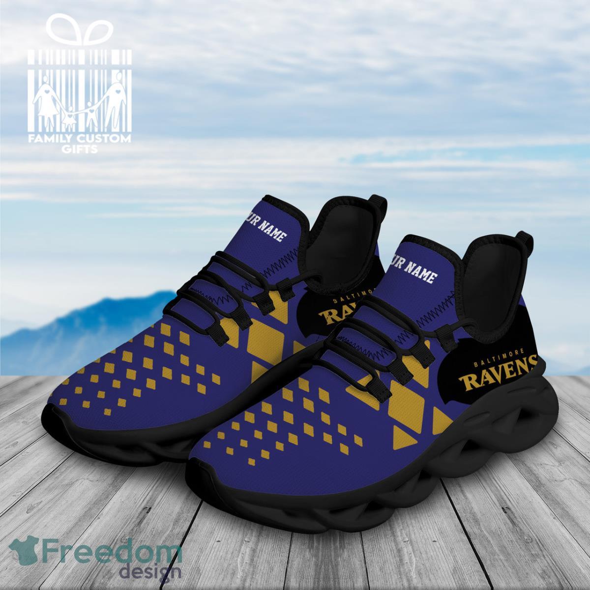 Baltimore Ravens Max Soul Sneakers Running Sport Shoes For Men Women Custom Name Product Photo 2