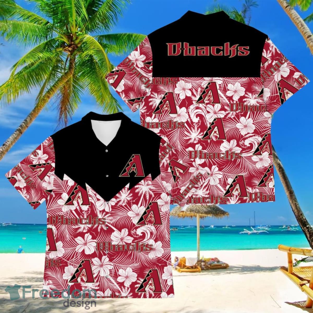 Baseball American Hawaii Shirt Tropical Beach Tree Arizona Diamondbacks Product Photo 1