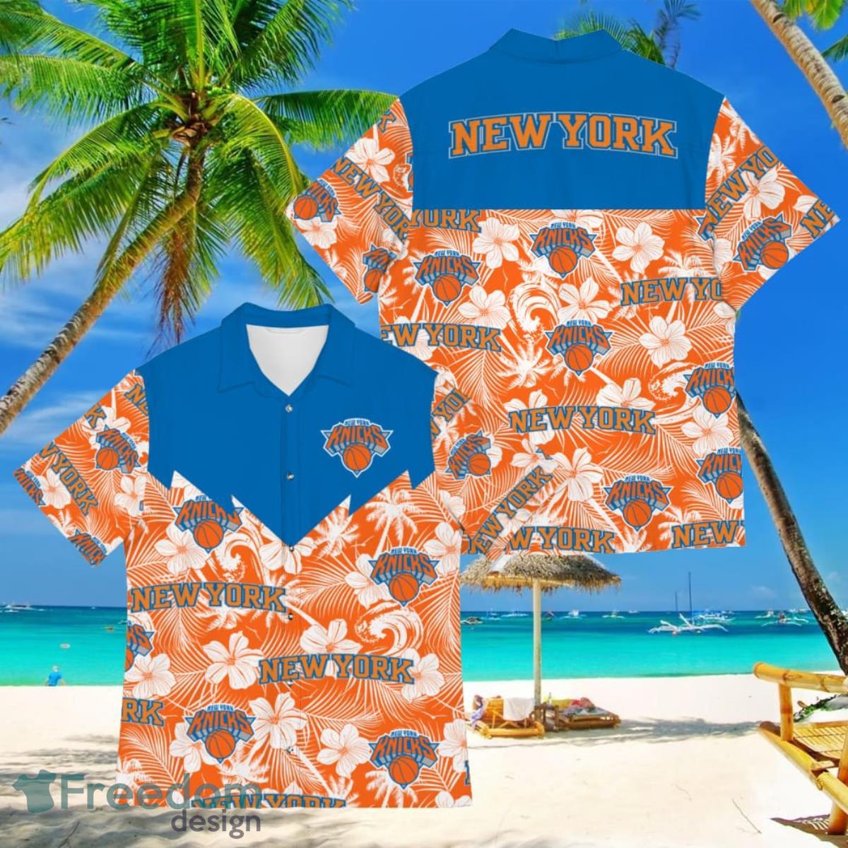 New York Mets Orange Hawaiian Shirt - Freedomdesign