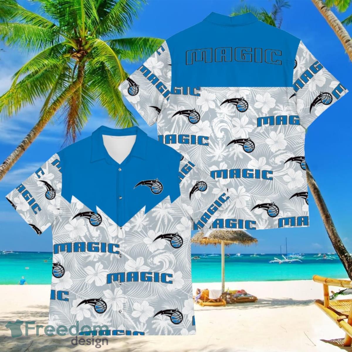 Basketball American Hawaii Shirt Tropical Beach Tree Orlando Magic Product Photo 1