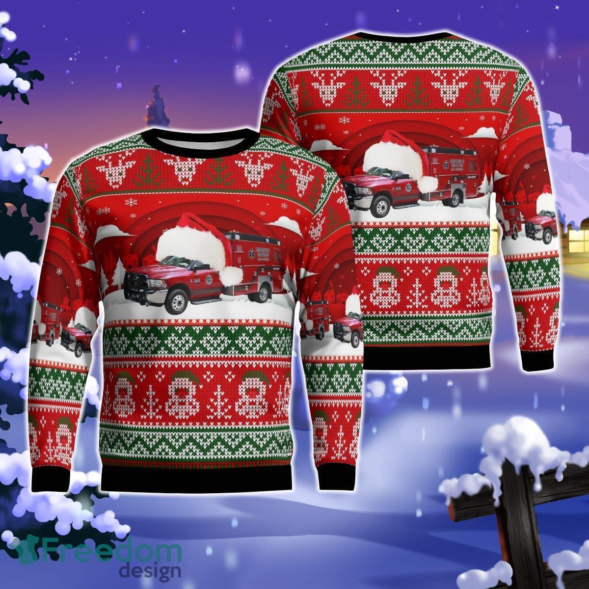 Bay County EMS Christmas AOP Ugly Sweater Gift For Christmas Product Photo 1