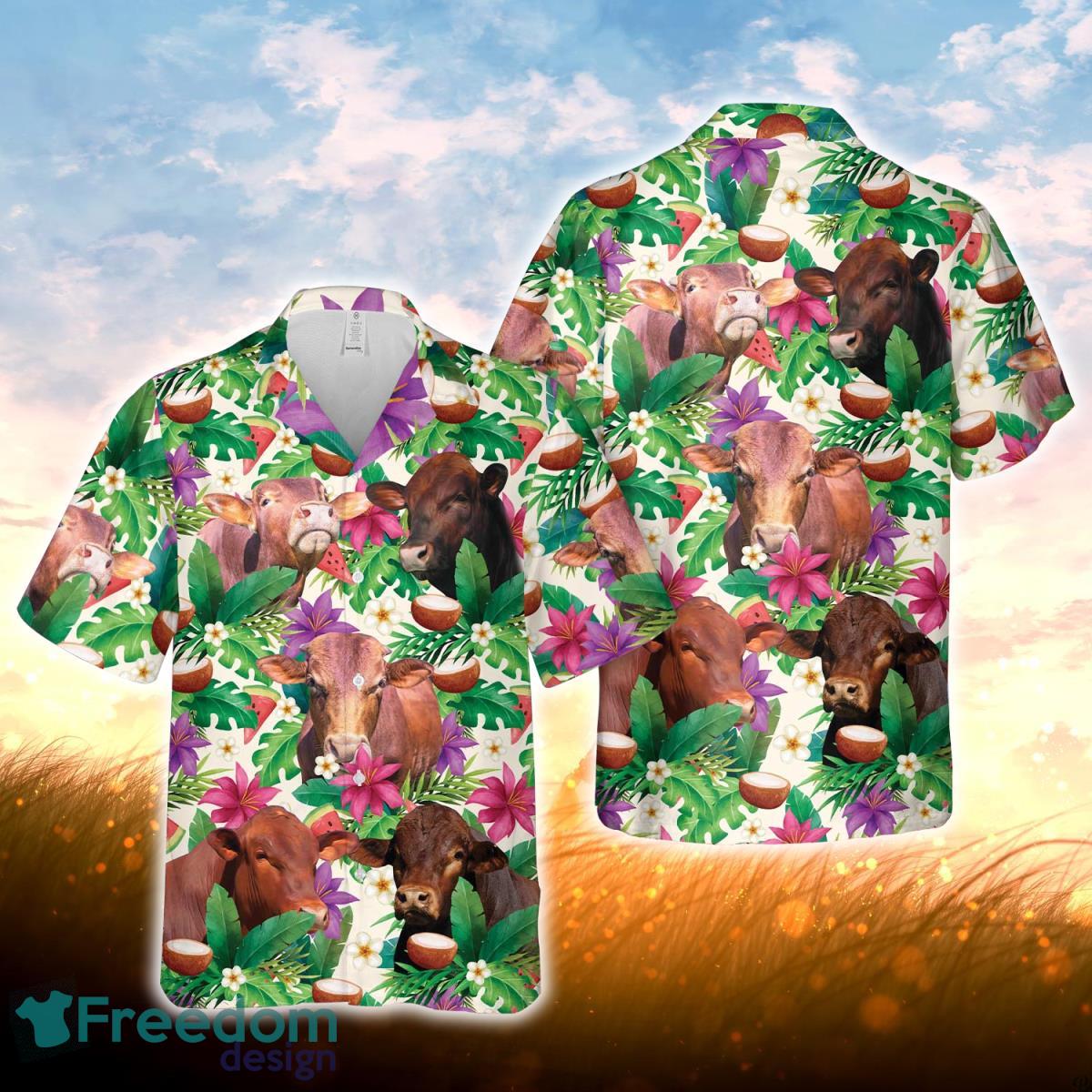 Beefmaster Summer Floral 3D Hawaiian Shirt For Men Women Product Photo 1