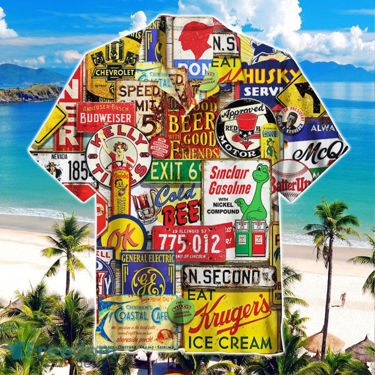 Beer Cool Cheers to Beer Hawaiian Shirt Vintage Summer Beach Shirt Product Photo 1