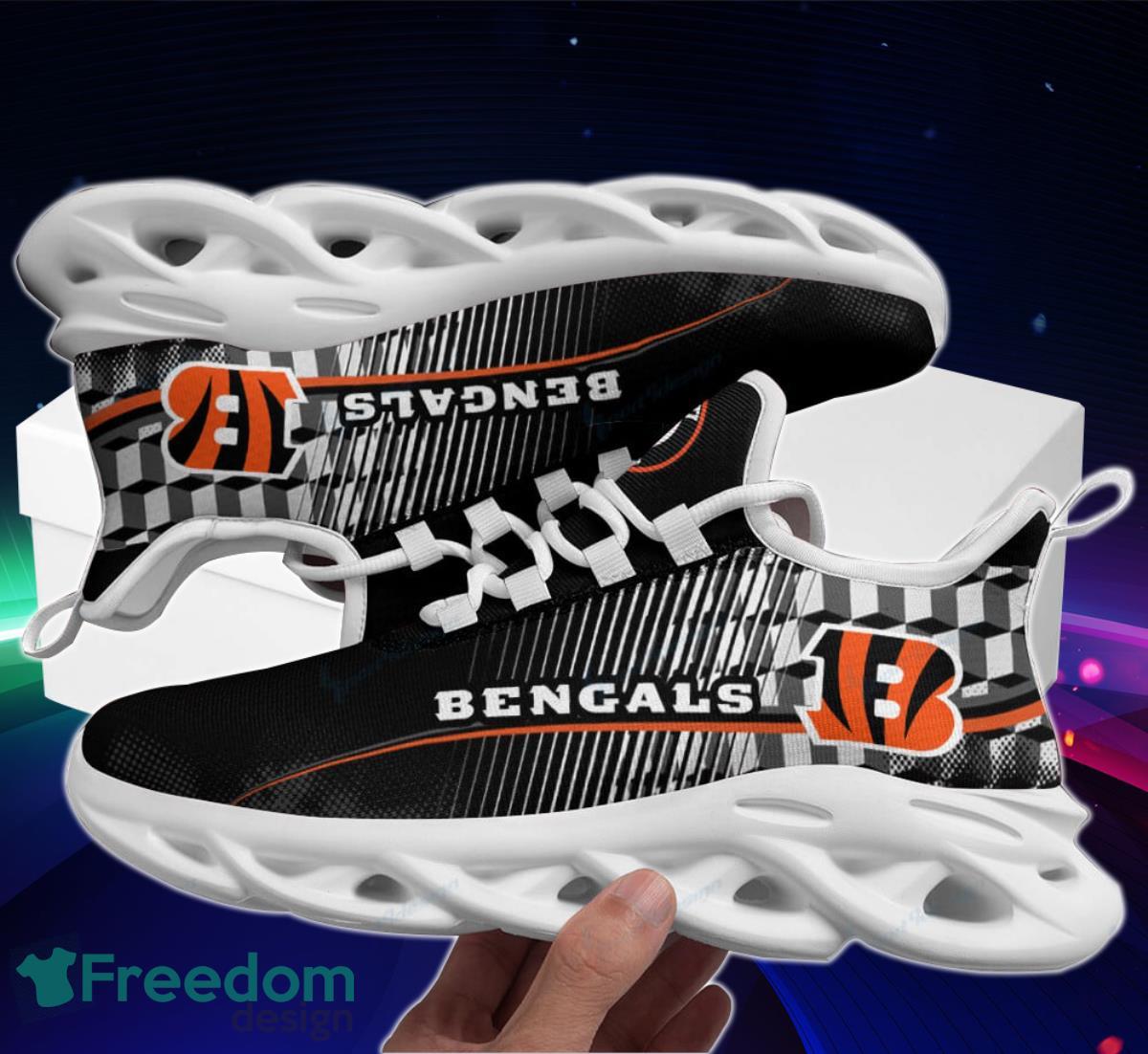 Bengals Football Team Max Soul Shoes Running Sneakers Best Gift For Fans Product Photo 1