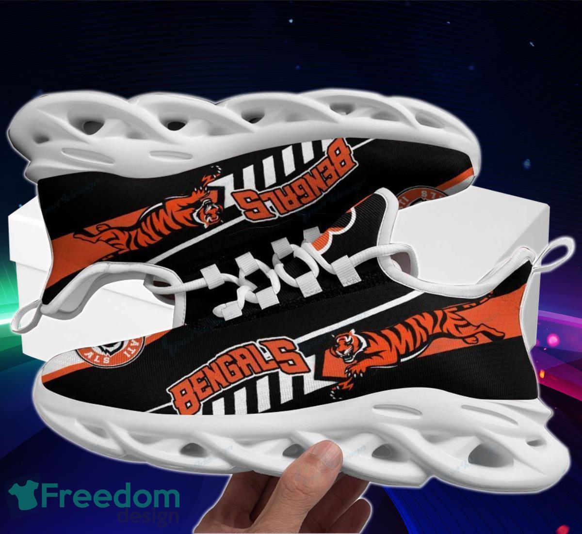 Bengals Football Team Max Soul Shoes Running Sneakers Gift For Fans Product Photo 1