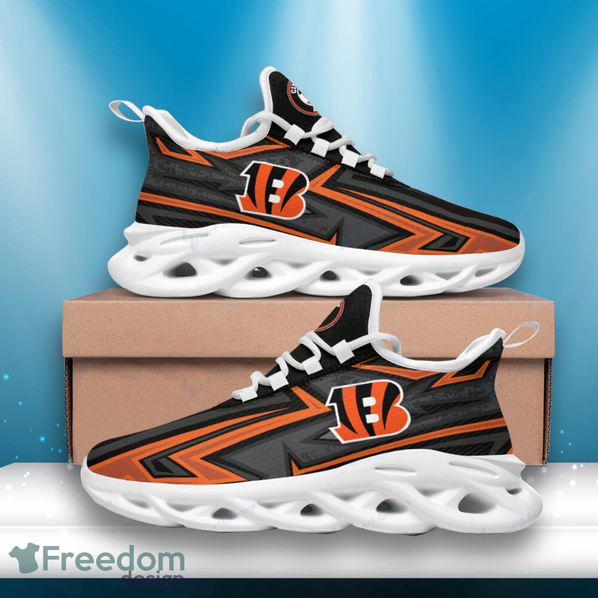 Bengals Football Team Max Soul Shoes Running Sneakers Gift For Real Fans Product Photo 2