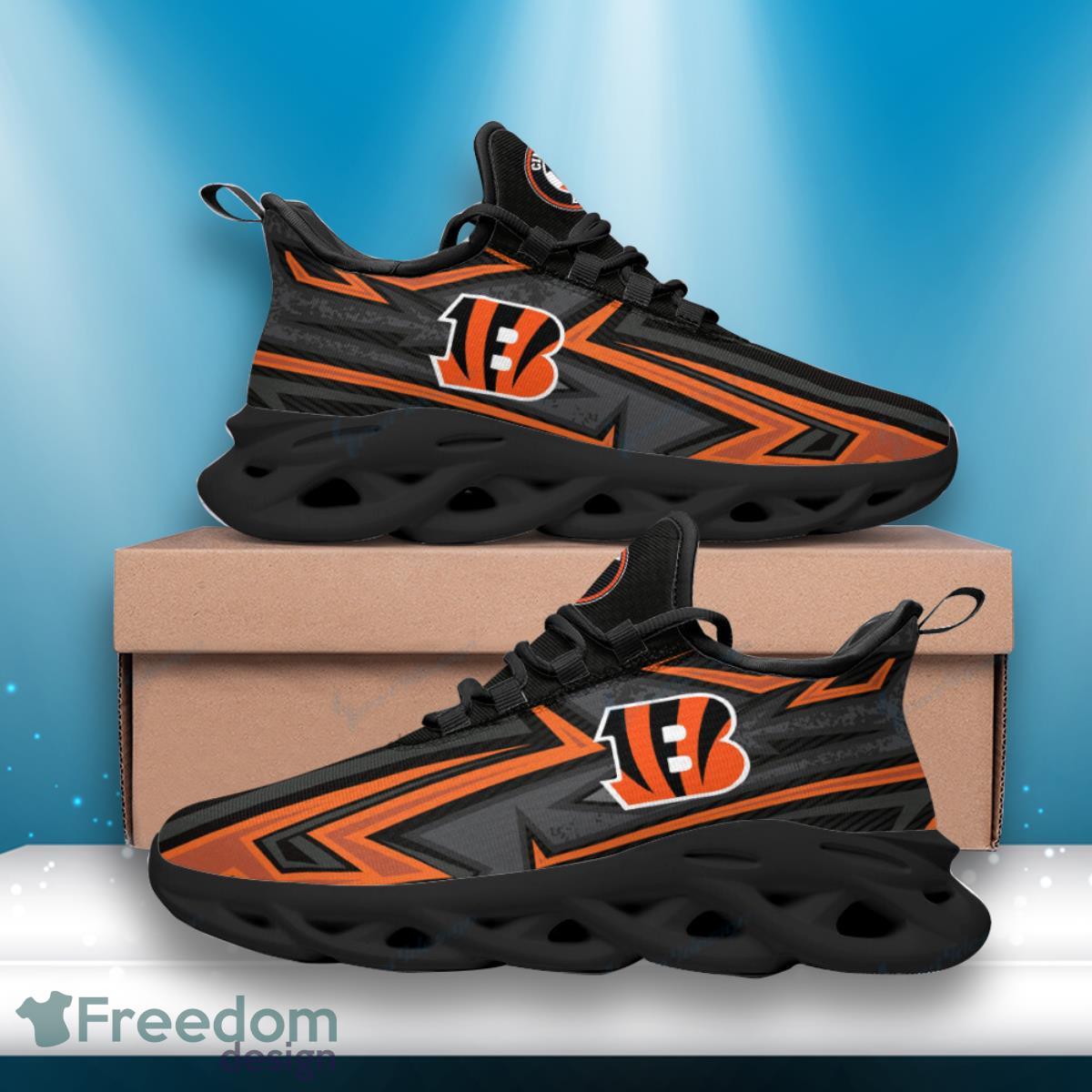 Bengals Football Team Max Soul Shoes Running Sneakers Gift For Real Fans Product Photo 1