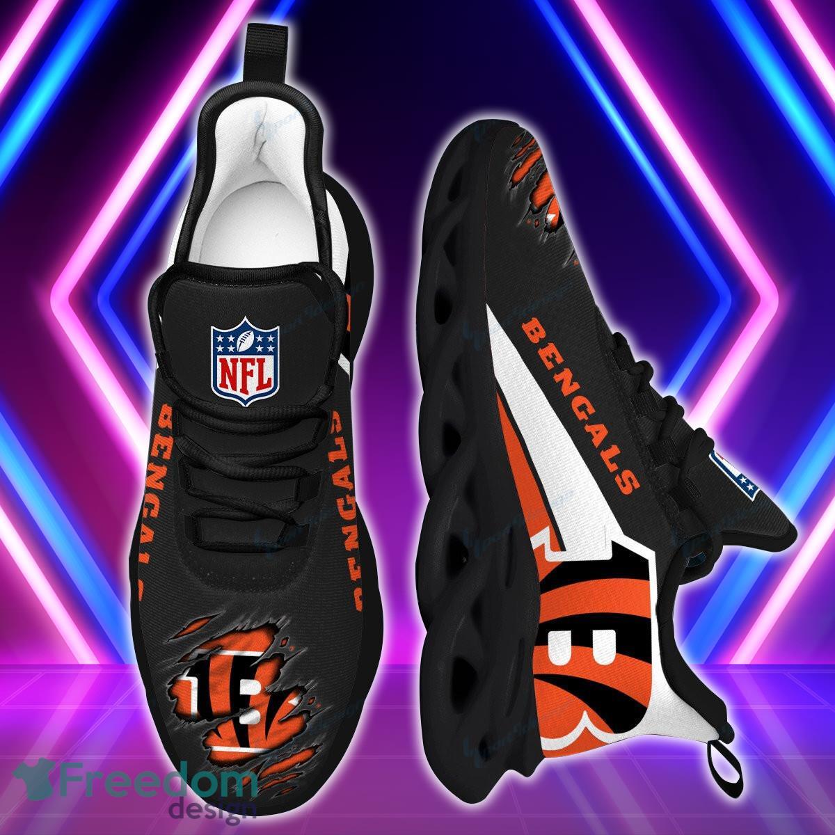 Bengals Football Team Max Soul Shoes Running Sneakers Great Gift For Fans Product Photo 2