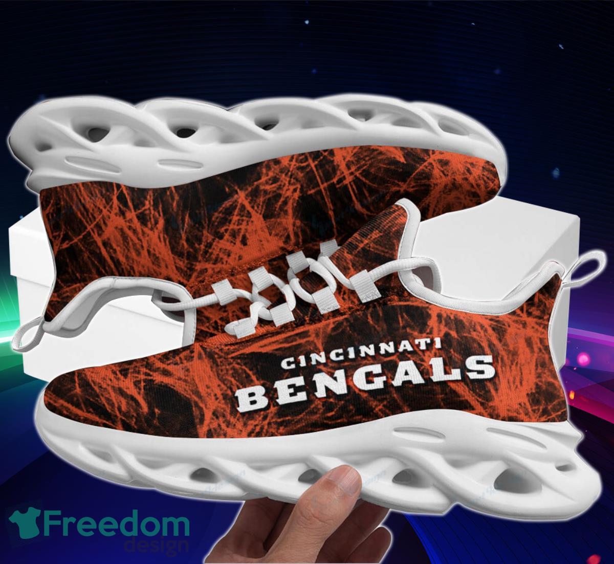 Bengals Football Team Max Soul Shoes Running Sneakers Impressive Gift For Fans Product Photo 1