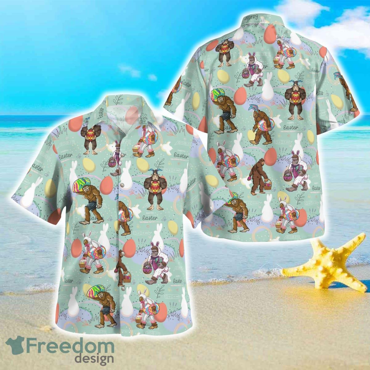 Bigfoot Happy Easter Day Hawaiian Shirt Best Style For Men Women Product Photo 1