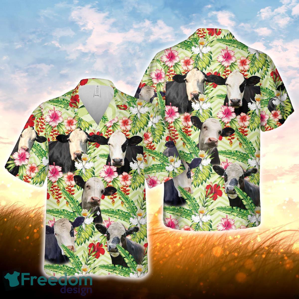 Black Baldy Hibicus Floral 3D Hawaiian Shirt For Men Women Product Photo 1