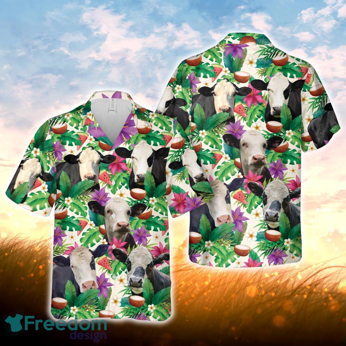 Black Baldy Summer Floral 3D Hawaiian Shirt For Men Women Product Photo 1