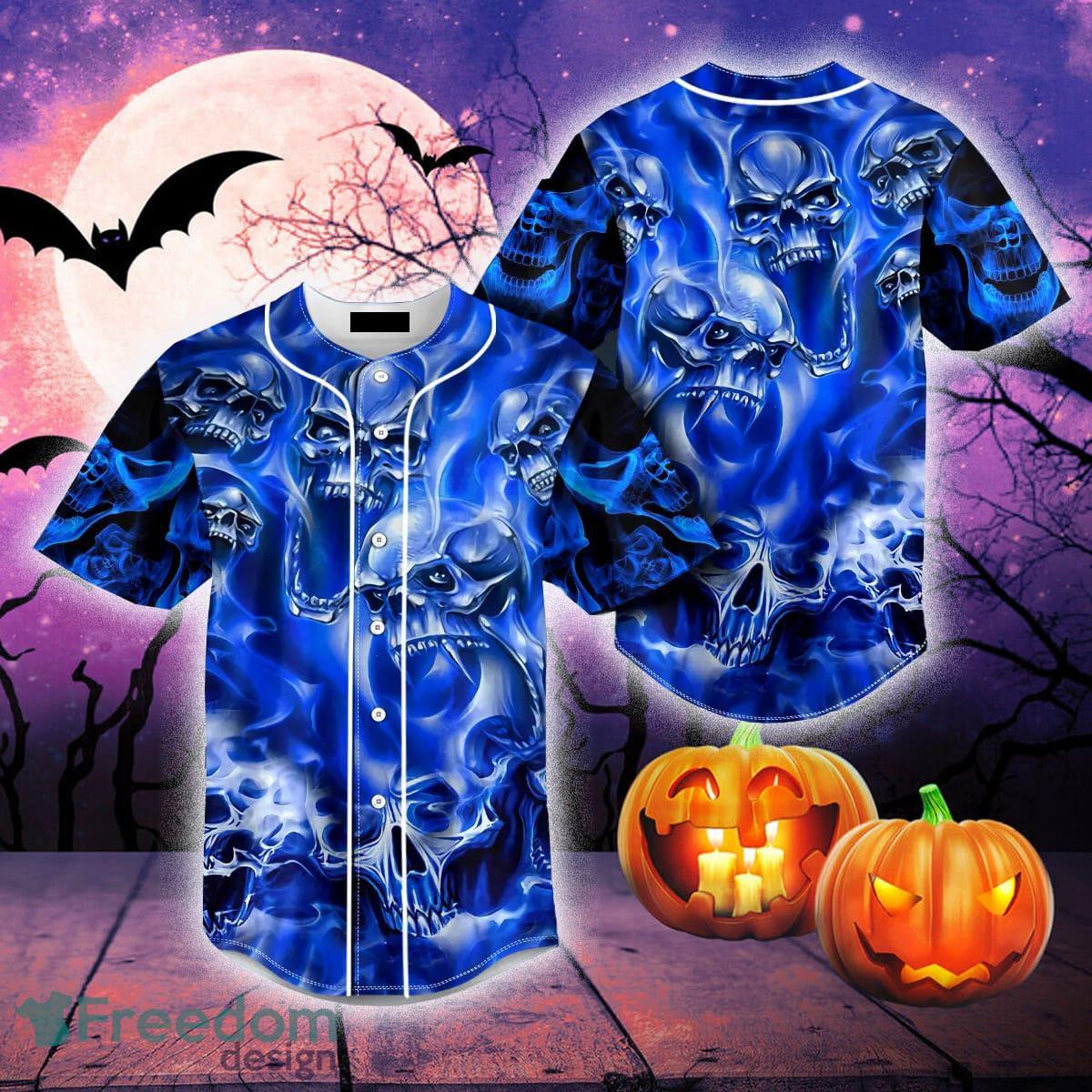 Bombay Sapphire Skull Baseball Jersey