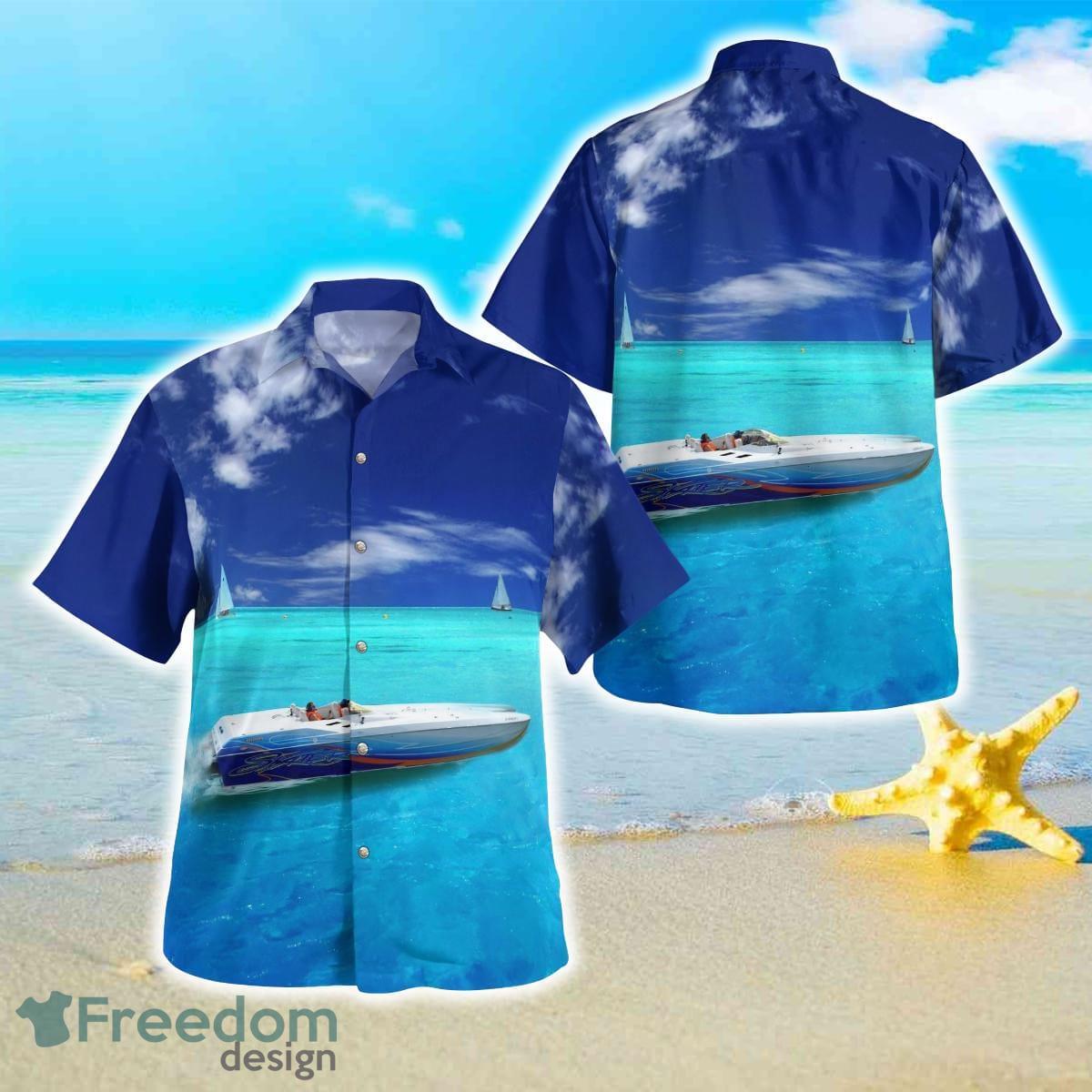 Boat In The Sea Hawaiian Shirt Great Style For Men And Women Product Photo 1