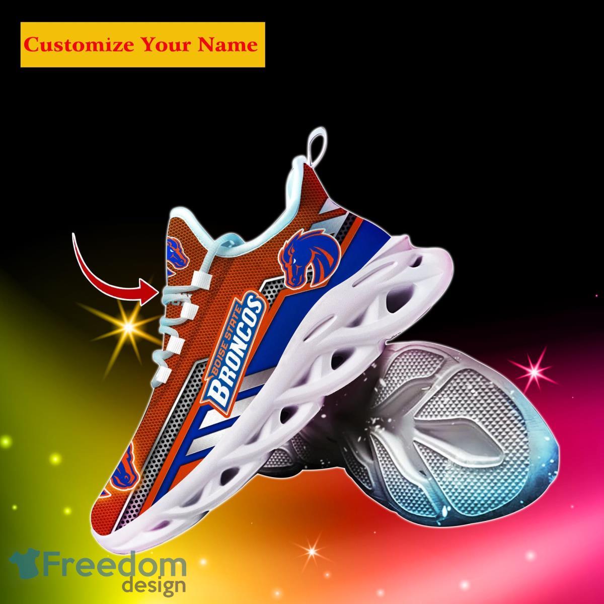 Boise State Broncos NCAA1 Custom Name Max Soul Shoes Bet Gift For Men Women Fans Product Photo 2