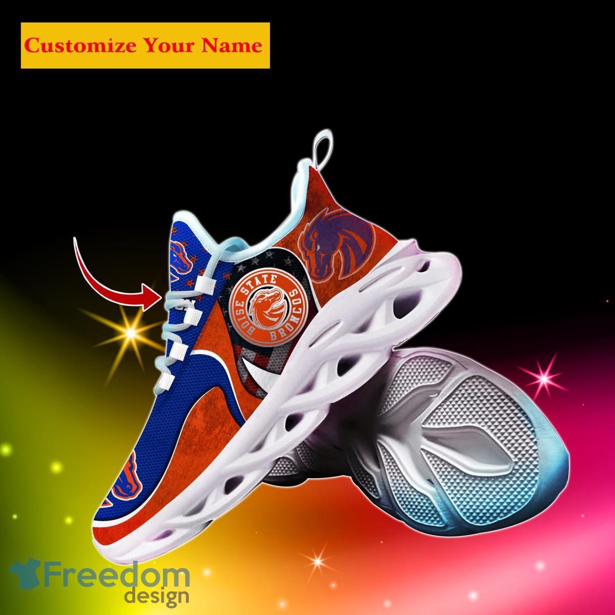 Boise State Broncos NCAA1 Custom Name Max Soul Shoes Special Gift For Men Women Fans Product Photo 2