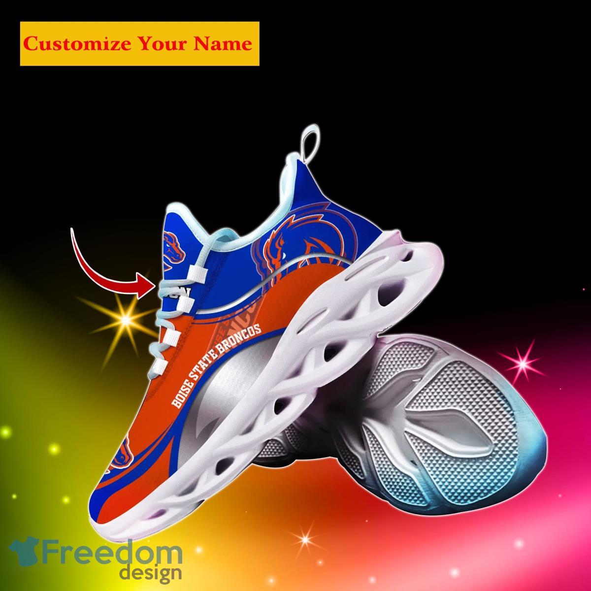 Boise State Broncos NCAA1 Custom Name Max Soul Shoes Unique Gift For Men Women Fans Product Photo 2