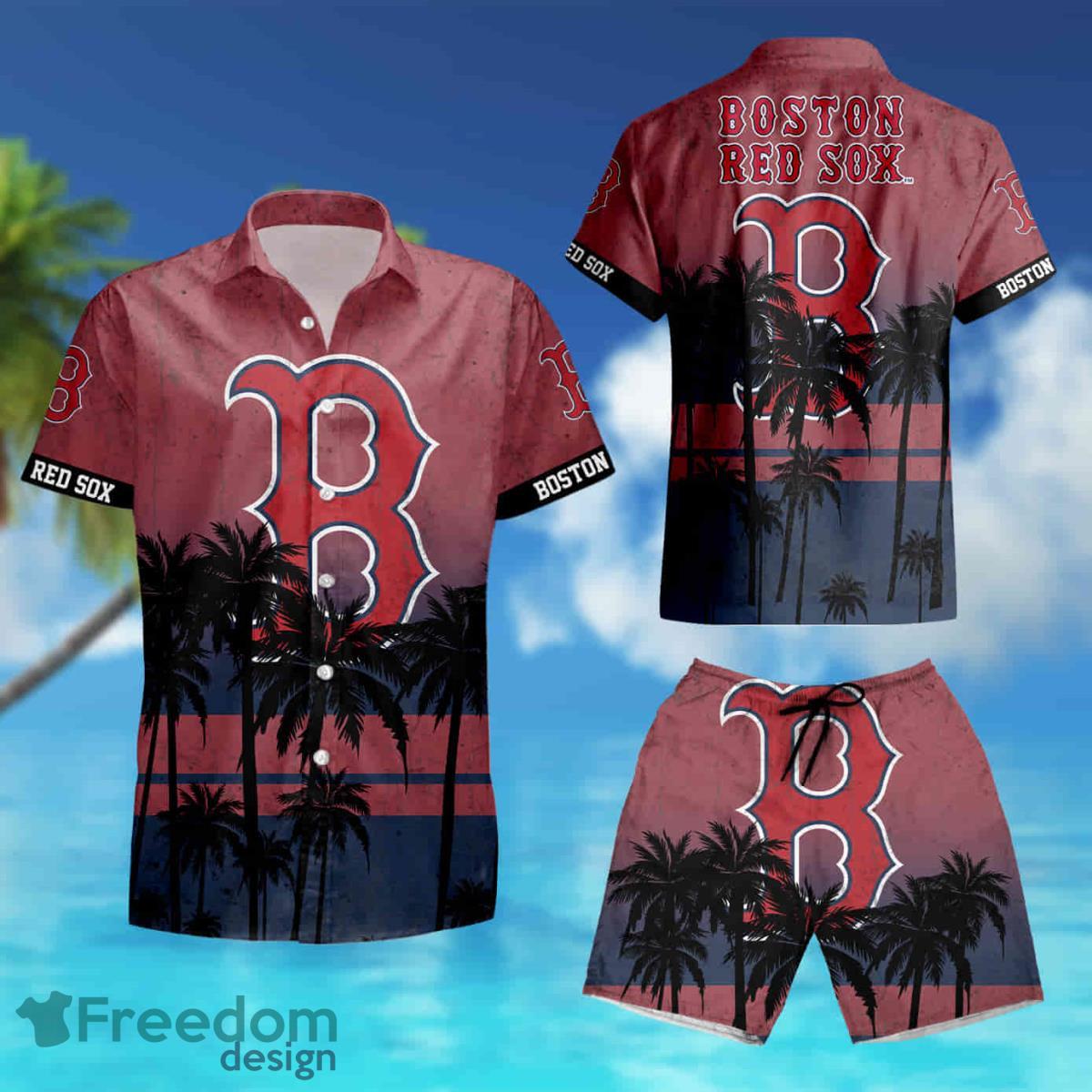 Boston Red Sox Mlb Summer Hawaiian Shirt Short Summer Shirt Product Photo 2