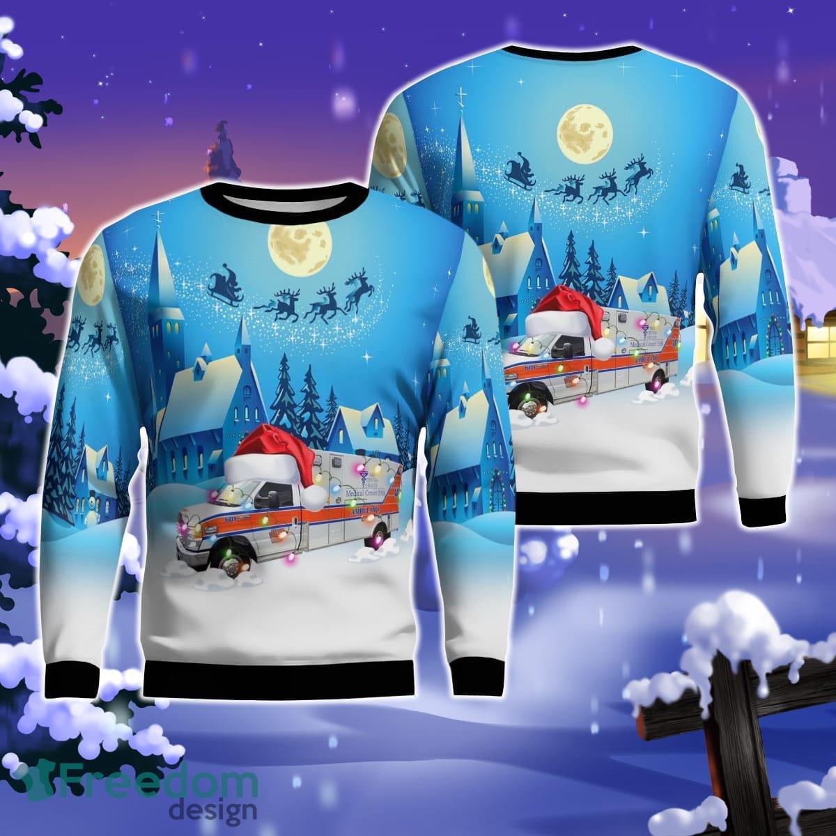 Bowling Green, Ky Medical Center EMS AOP Ugly Sweater Gift For Christmas Product Photo 1