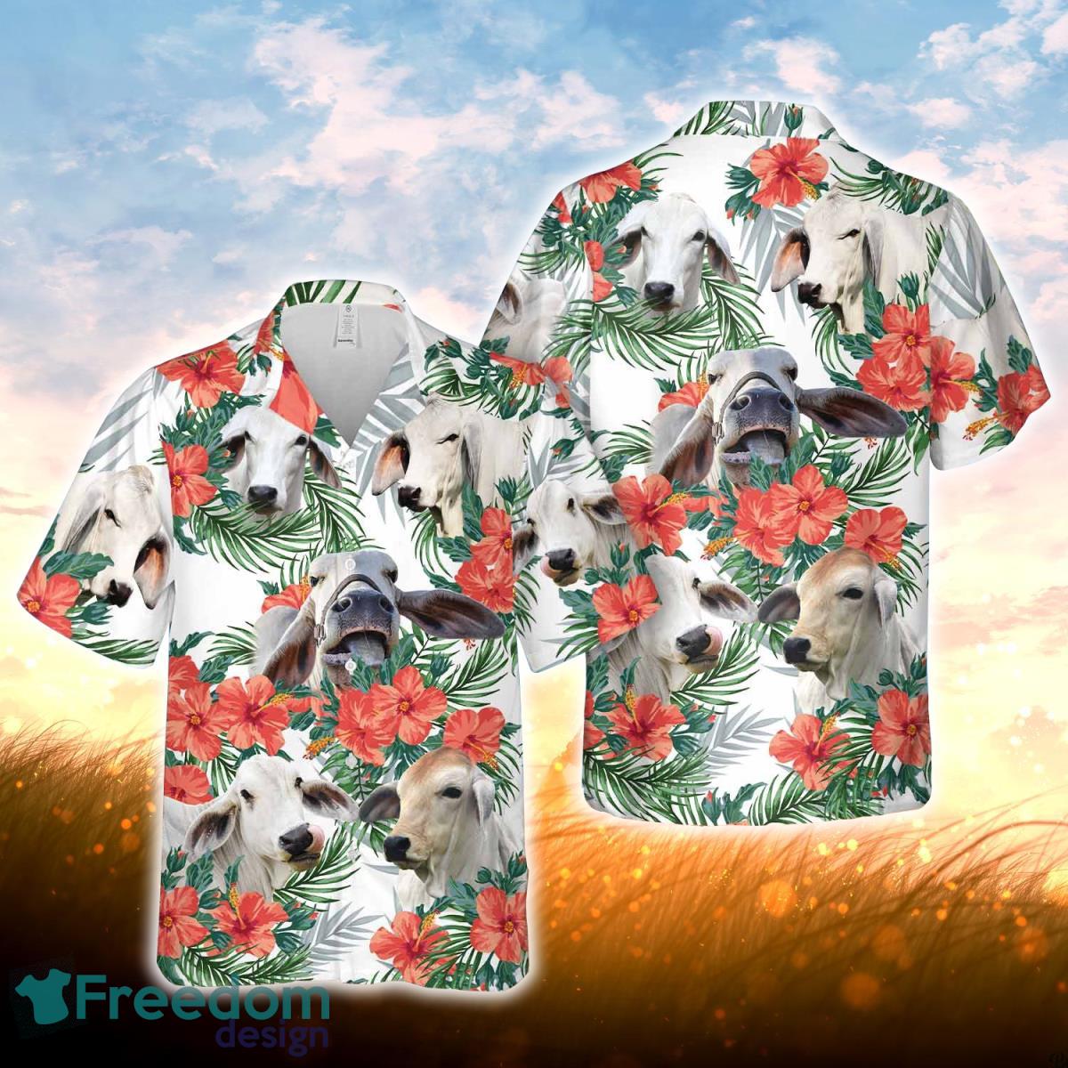 Brahman Hawaiian Flowers Hawaiian Shirt For Men Women Product Photo 1