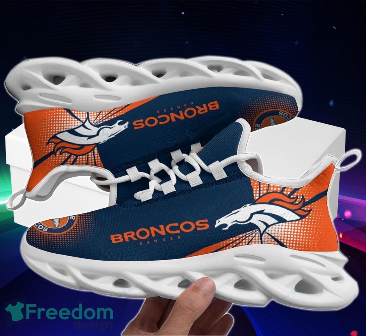 Broncos Football Team Max Soul Shoes Running Sneakers Great Gift For Fans Product Photo 1