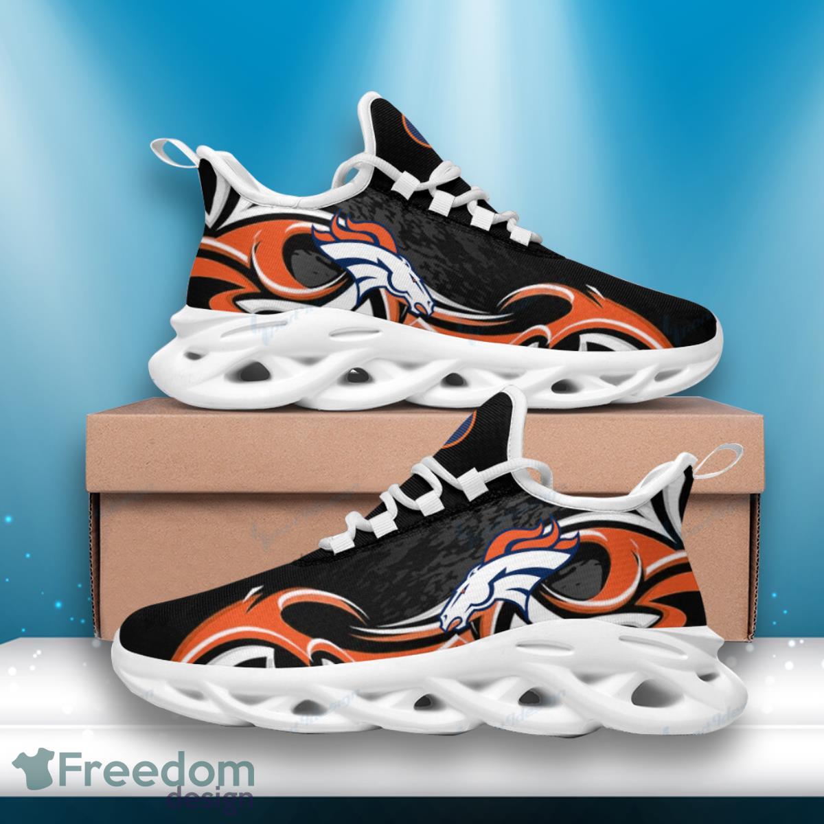 Broncos Football Team Max Soul Shoes Running Sneakers Special Gift For Fans Product Photo 2