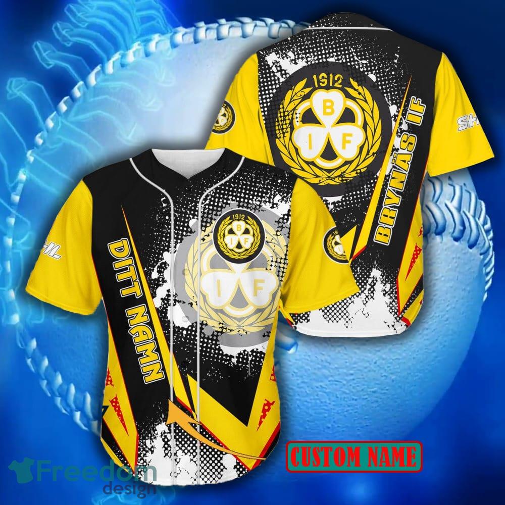 Women's Yellow Baseball Jersey Shirt