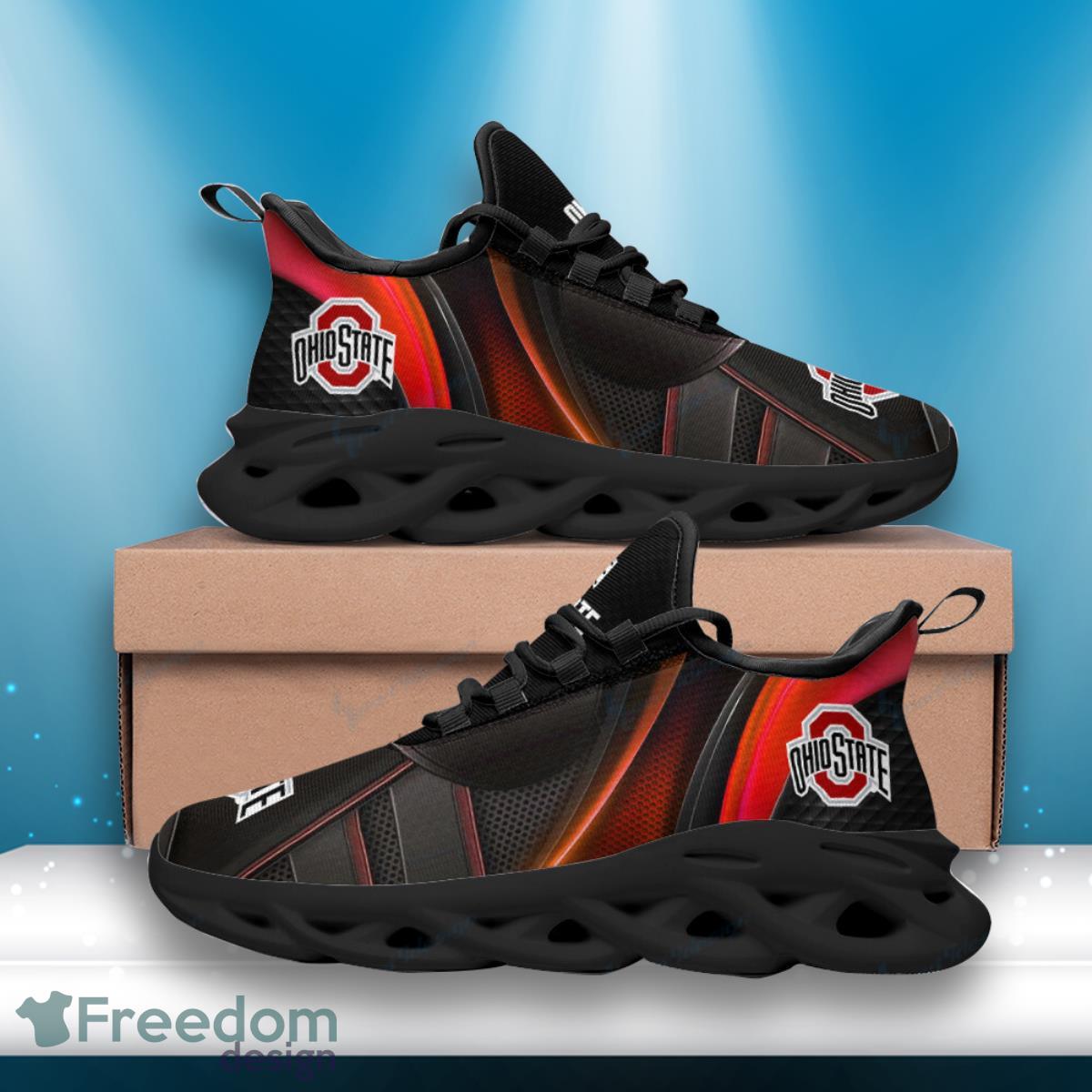 Buckeyes Football Team Max Soul Shoes Running Sneakers Special Gift For Fans Product Photo 2