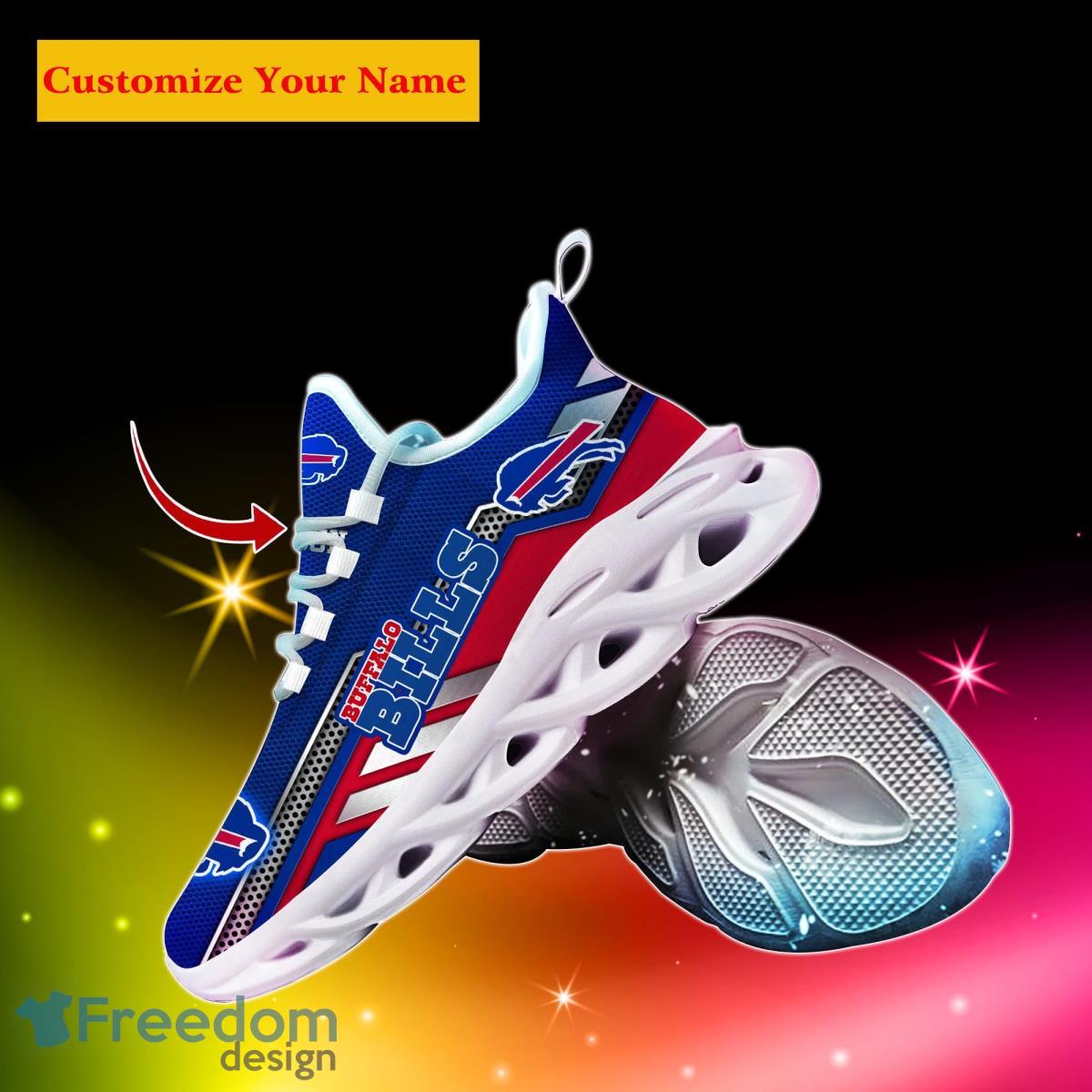 Buffalo Bills NFL Custom Name Max Soul Shoes Bet Gift For Men Women Fans Product Photo 2