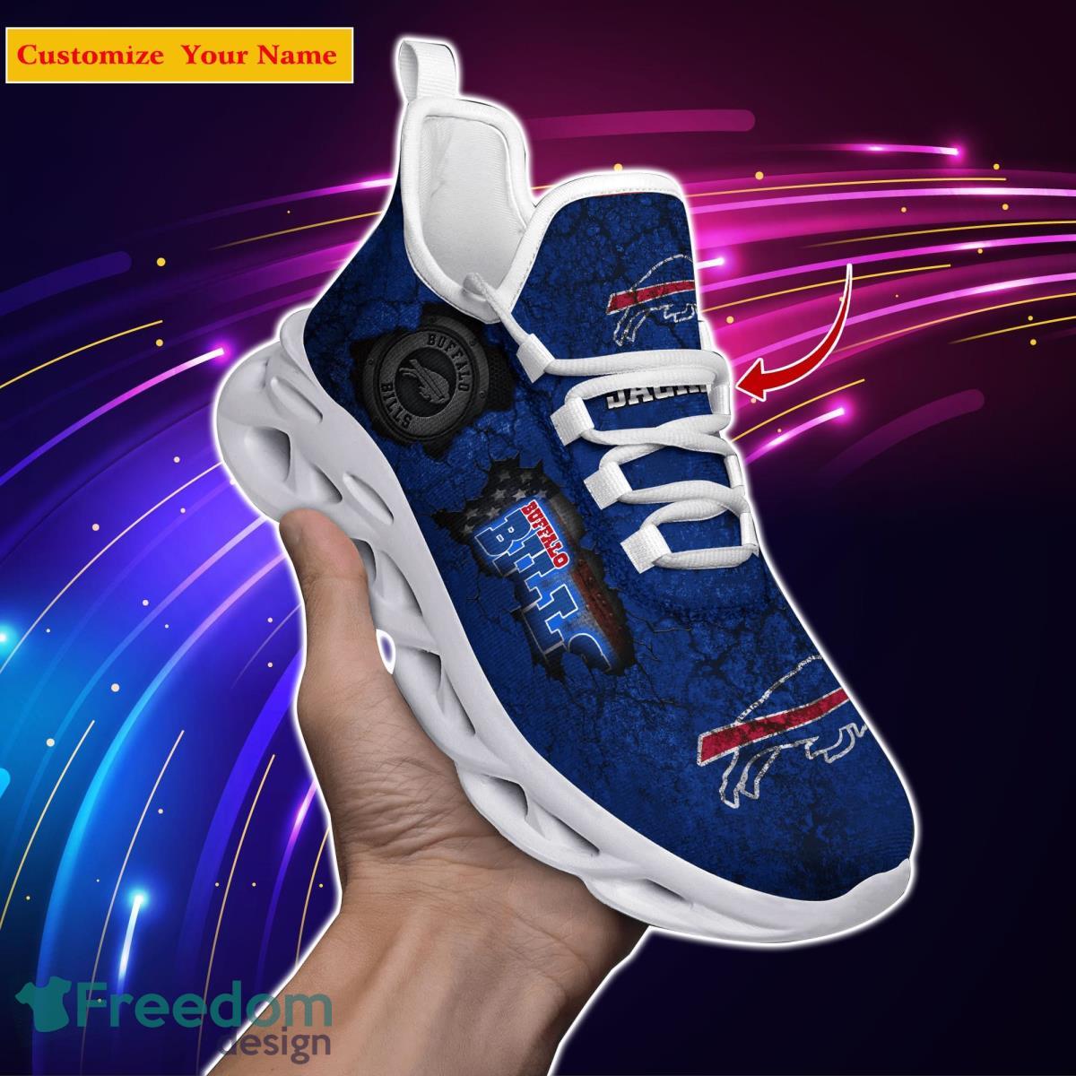 Buffalo Bills NFL Custom Name Max Soul Shoes Great Gift For Men Women Fans Product Photo 1