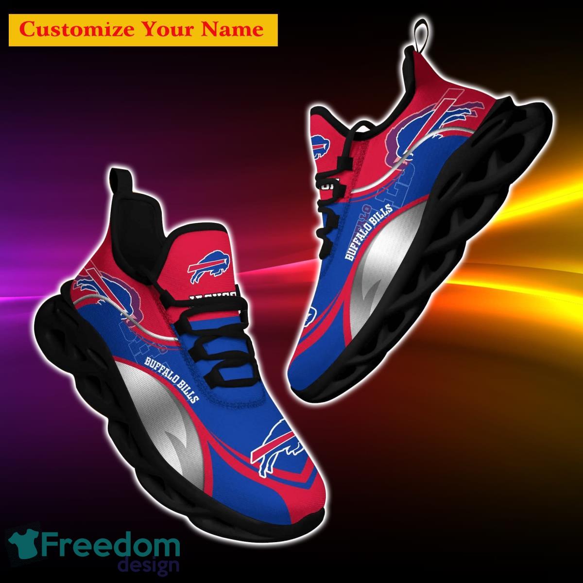 BEST NFL Buffalo Bills Max Soul Sneaker Custom Name