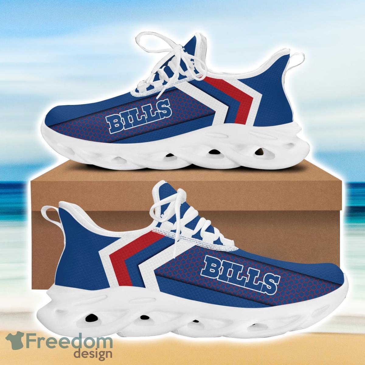 Buffalo Football Bills Max Soul Sneakers Running Sport Shoes For Men Women  Custom Name - YesItCustom