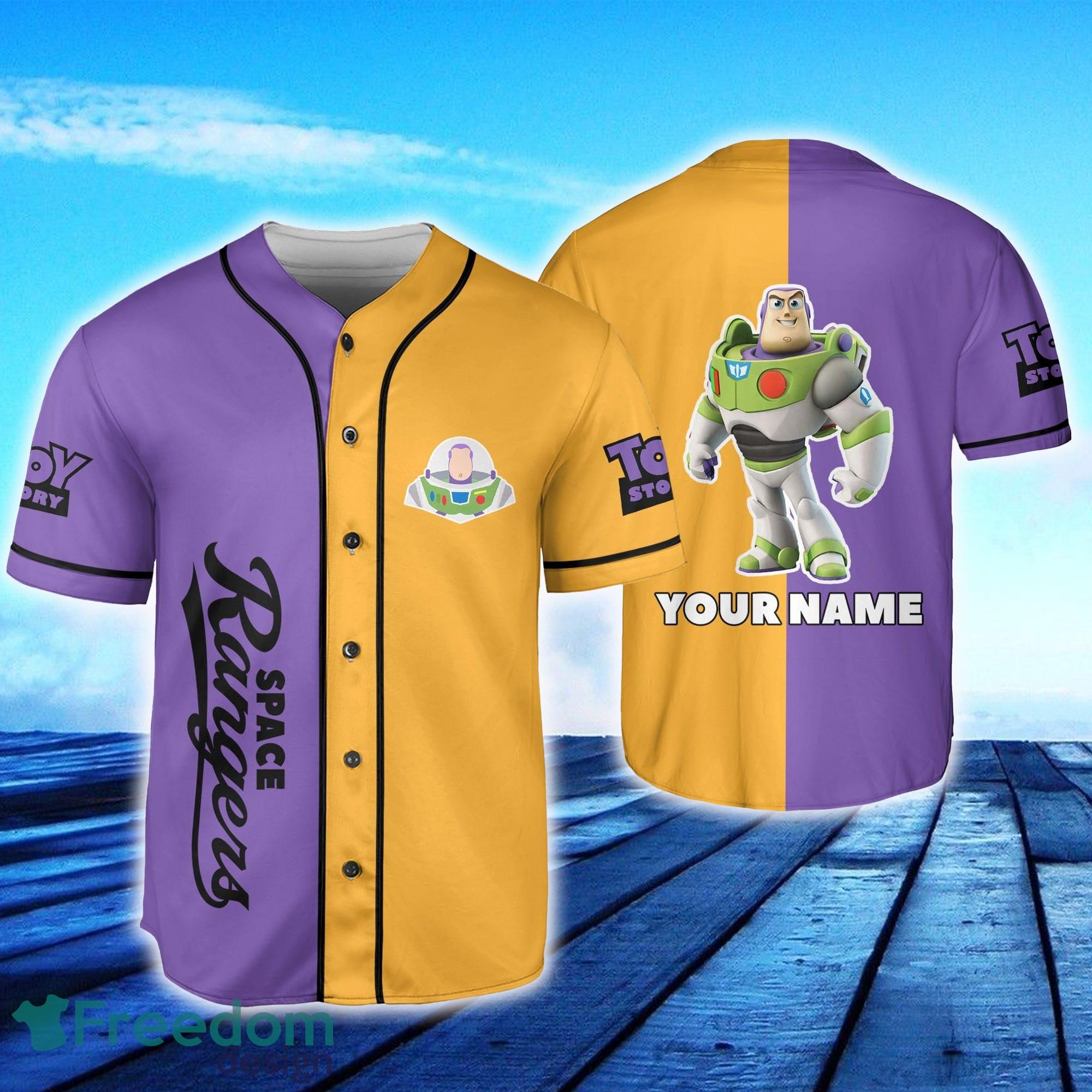 Buzz Lightyear Space Buzz Toy Custom Name Baseball Jersey Disney Men And  Women Gift For Fans - Freedomdesign