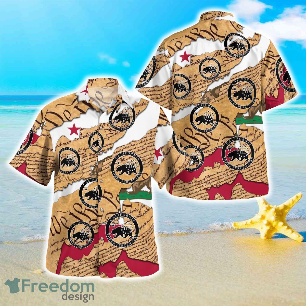 California Three Percenter Hawaiian Shirt Best Style For Men Women Product Photo 1