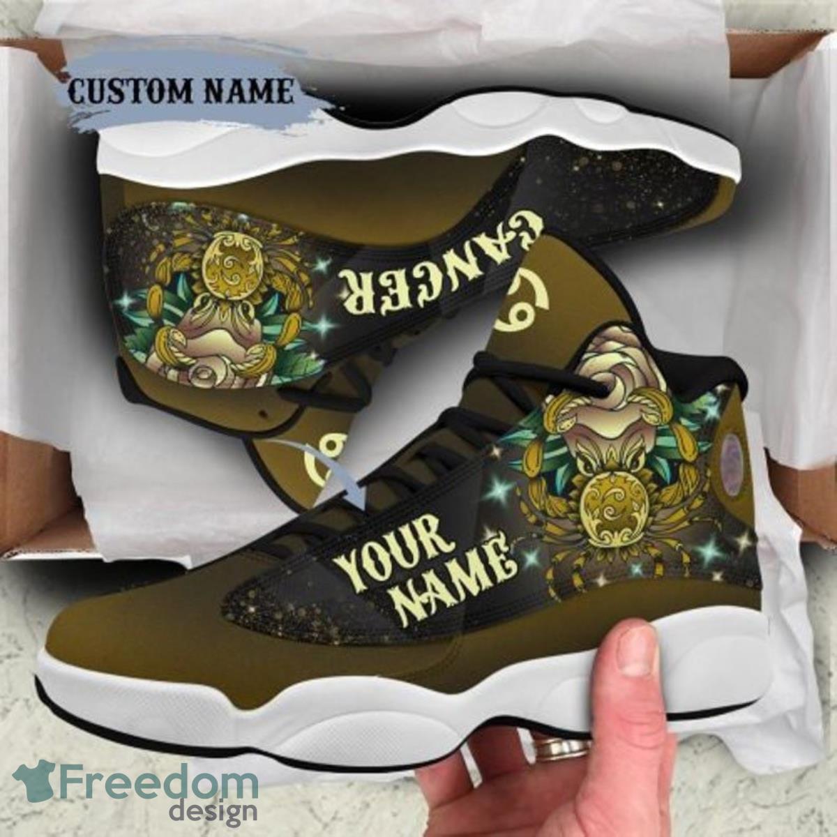 Cancer Zodiac Air Jordan 13 Custom Name Sneakers Style Gift For Men And Women Product Photo 1