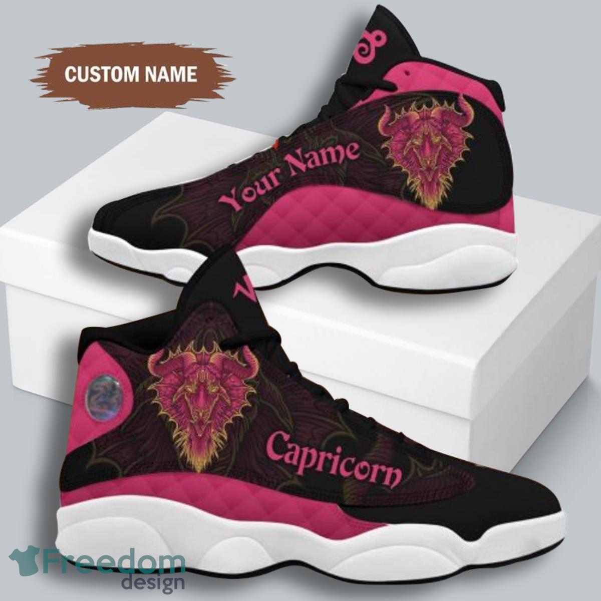 Capricorn Zodiac Air Jordan 13 Custom Name Sneakers Best Gift For Men And Women Product Photo 2