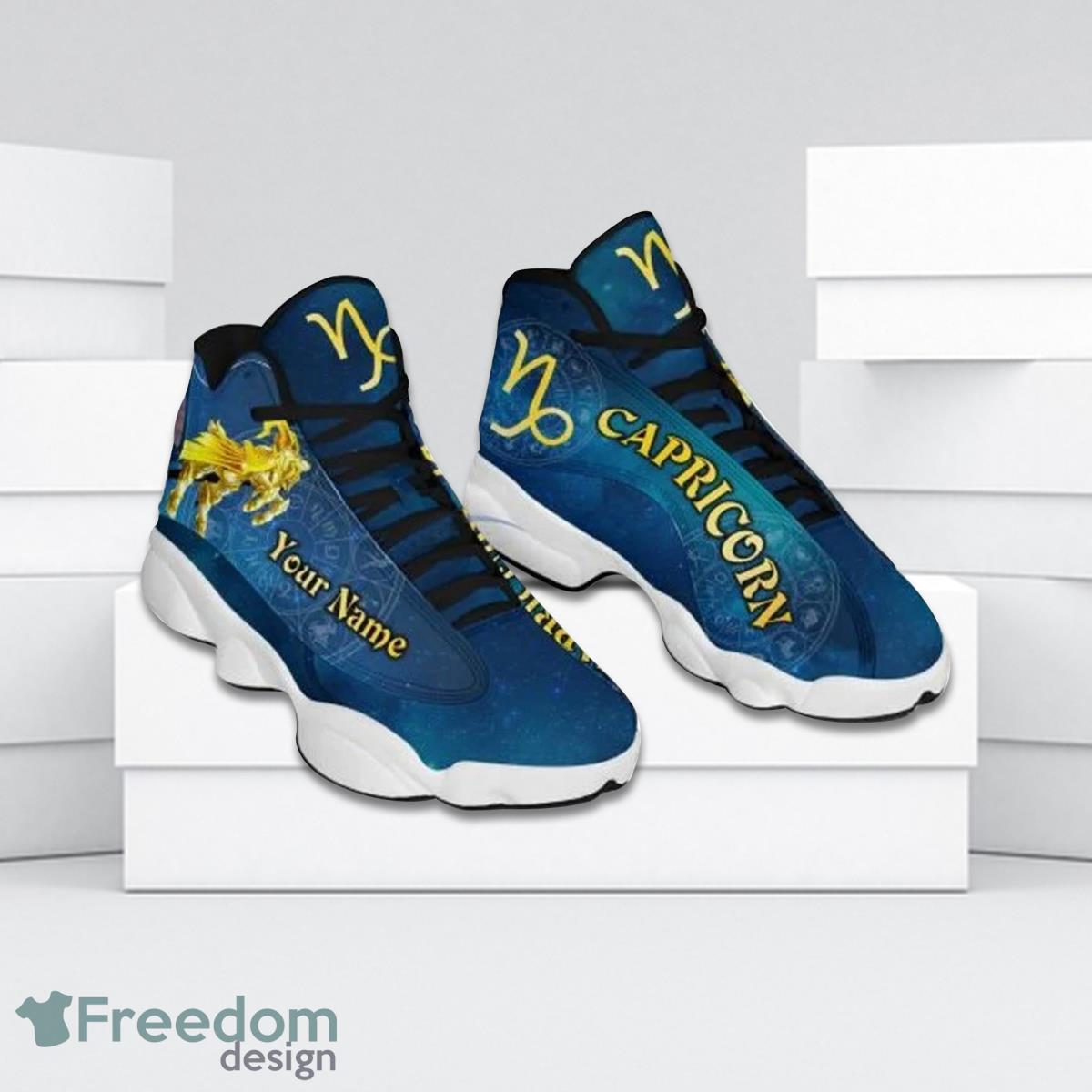 Capricorn Zodiac Air Jordan 13 Custom Name Sneakers Special Gift For Men And Women Product Photo 2