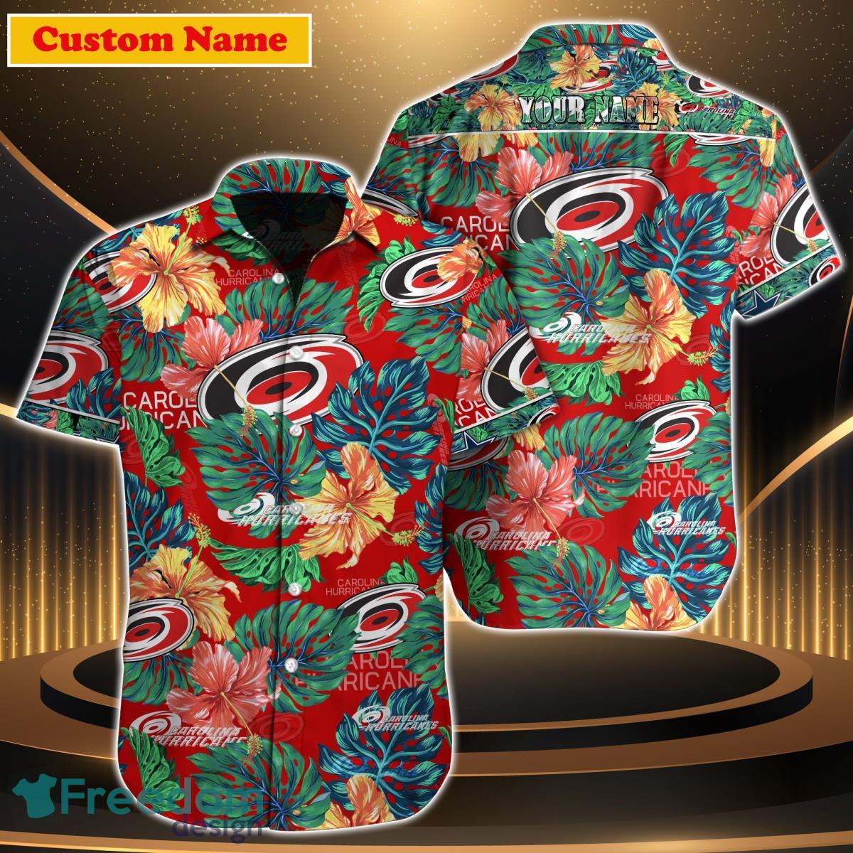 Carolina Hurricanes NHL Custom Name Hawaiian Shirt Great Gift For