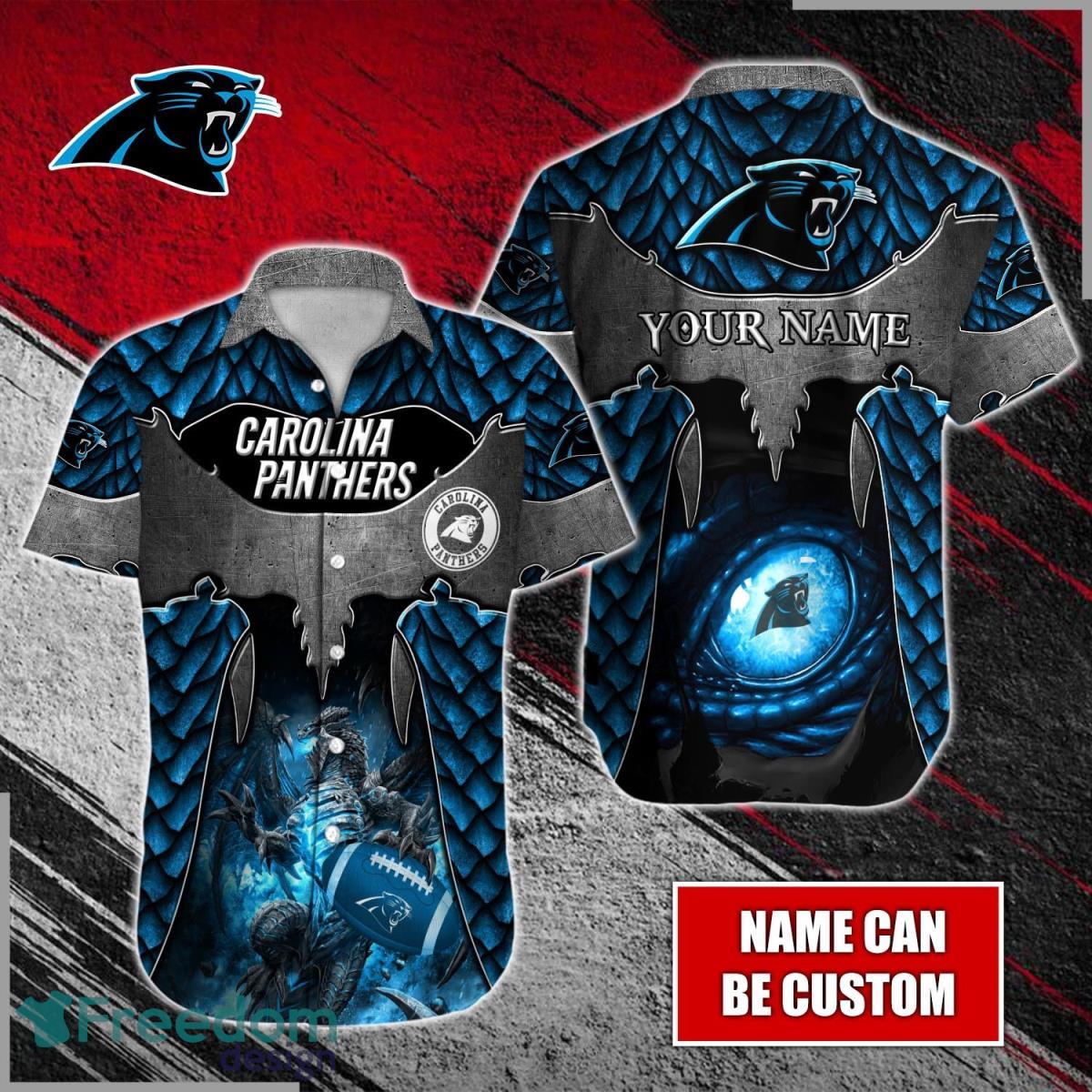 Carolina Panthers Custom Name And Number Baseball Jersey NFL Shirt