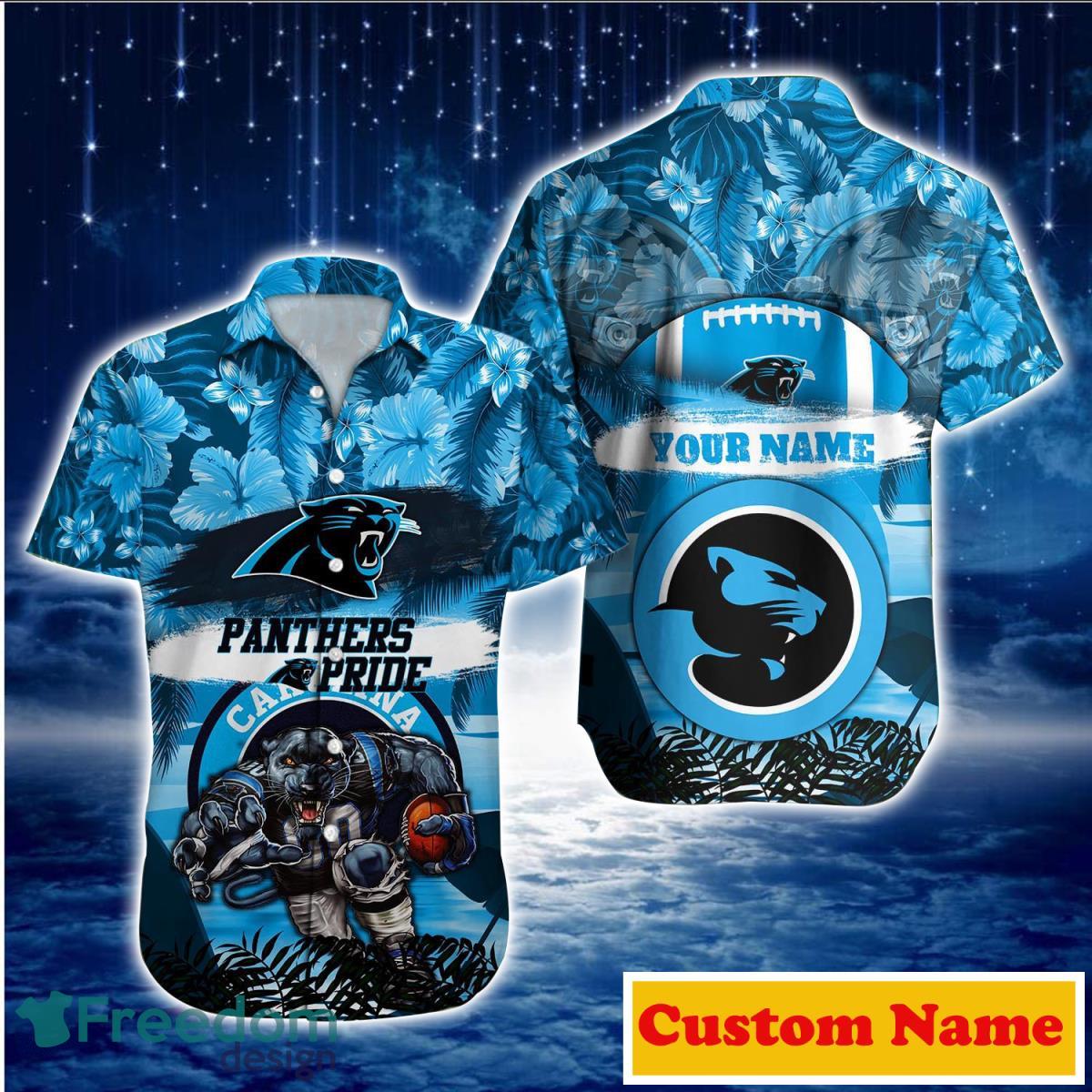 Carolina Panthers Custom Name NFL Hawaiian Shirt And Shorts Gift For Men  And Women Fans - Banantees